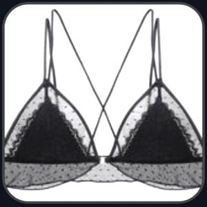 HeavenPanty 🖤 black lace/sheer braletta 🖤